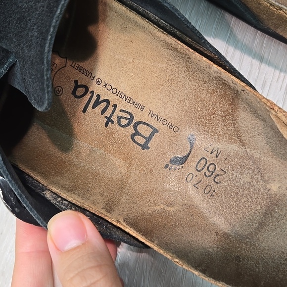 Betula By Birkenstock Women Suede Boston Mule clog shoes sz 40/9 Narrow - Picture 5 of 14